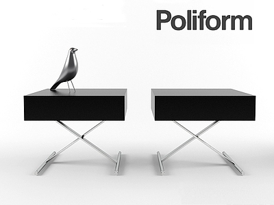 床头柜SU模型下载-1