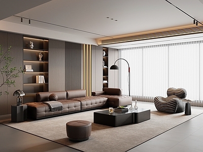 SU组合沙发模型下载-1