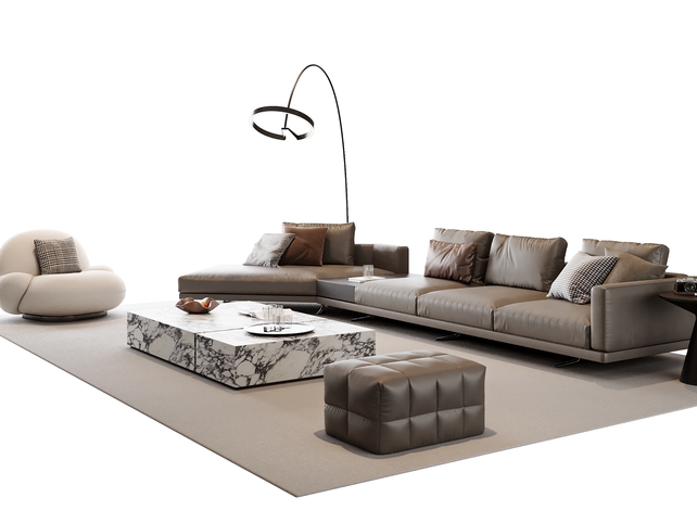 SU组合沙发模型下载-1