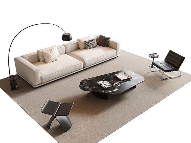 SU组合沙发模型下载-1