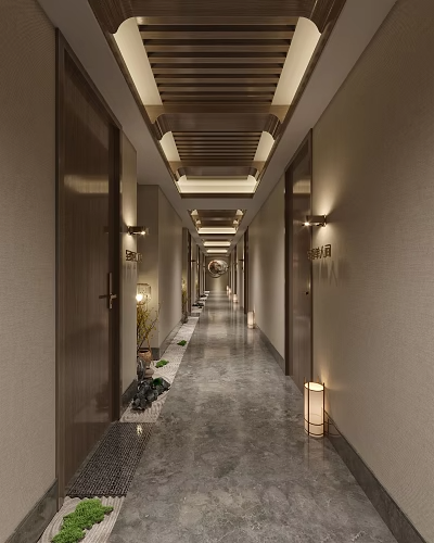 走廊SU模型下载-1