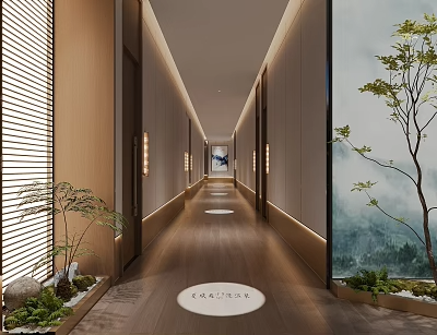 走廊SU模型下载-1