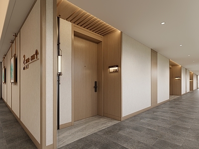 走廊SU模型下载-1