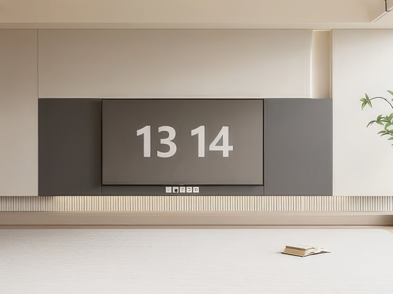 电视背景墙SU模型-1