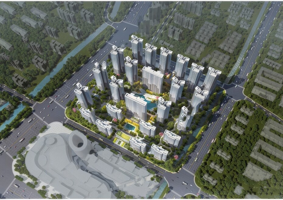 小区住宅建筑SU模型-1