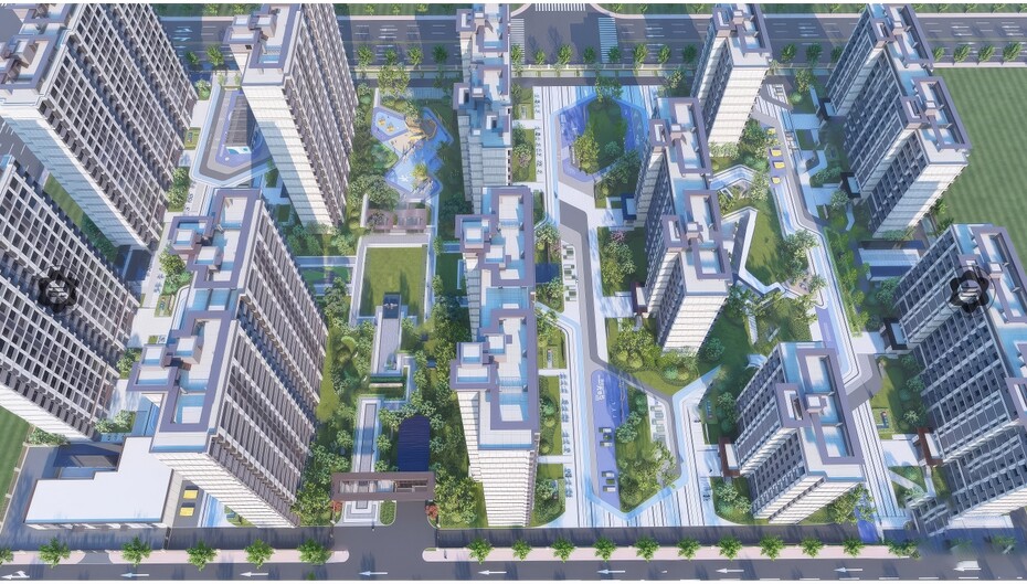 小区住宅建筑SU模型-1