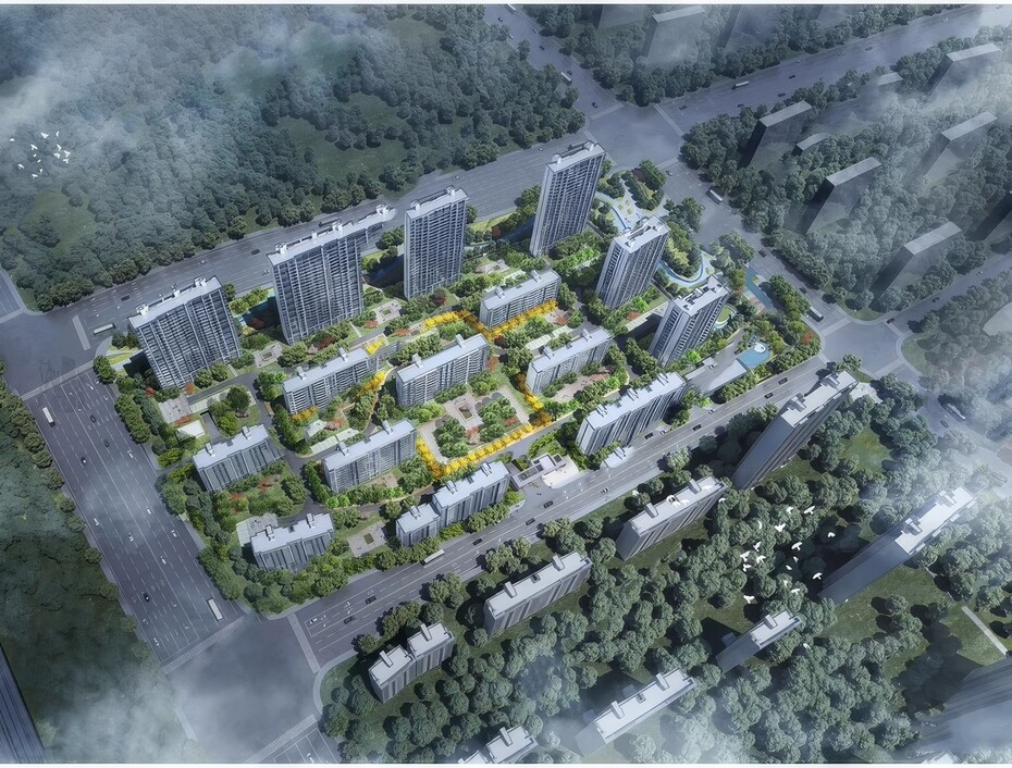 小区住宅建筑SU模型-1