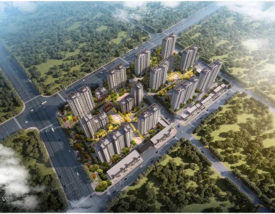 小区住宅建筑SU模型-1