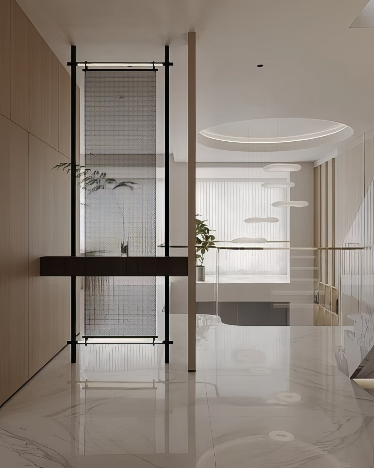 屏风隔断SU模型-1