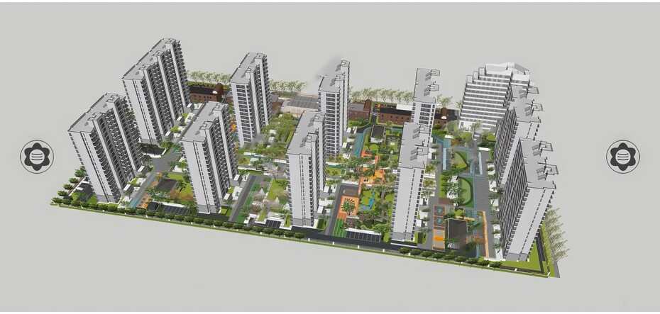 小区住宅建筑SU模型-1