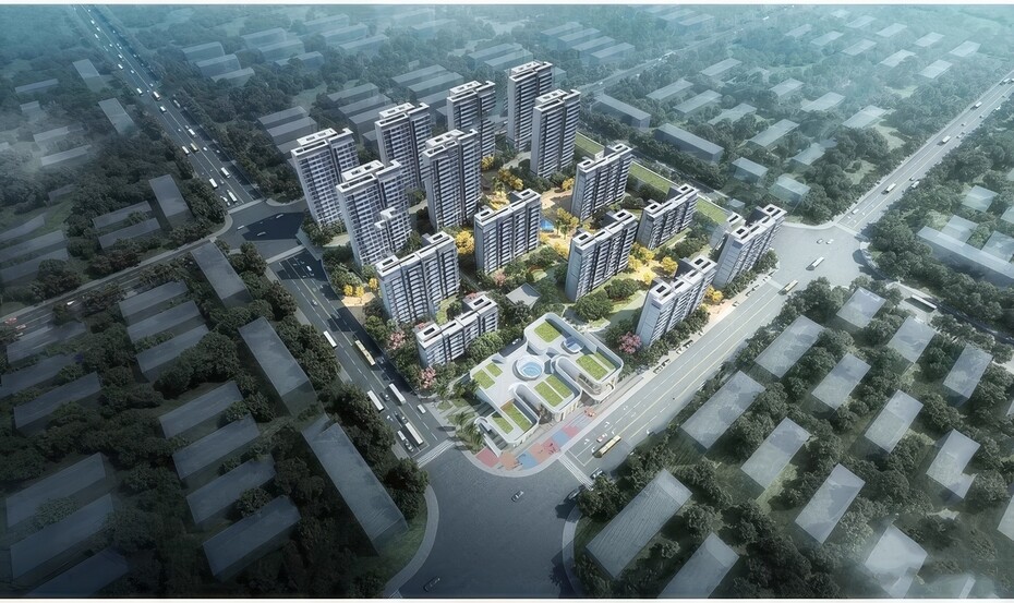 小区住宅建筑SU模型-1