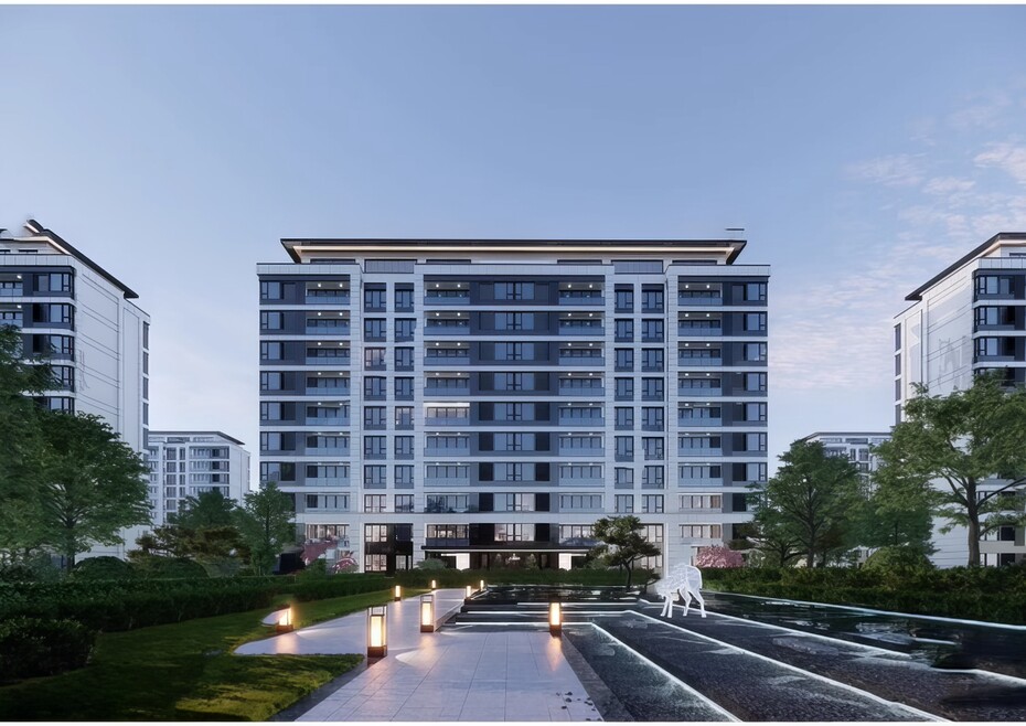 小区住宅建筑SU模型-1