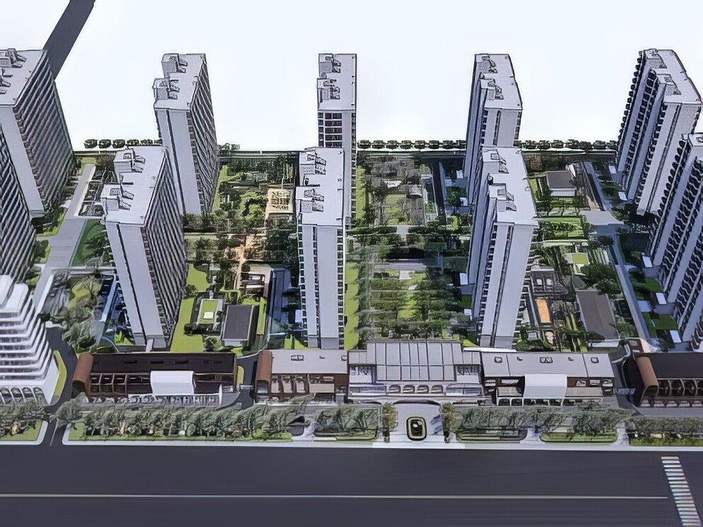 小区住宅建筑SU模型-1