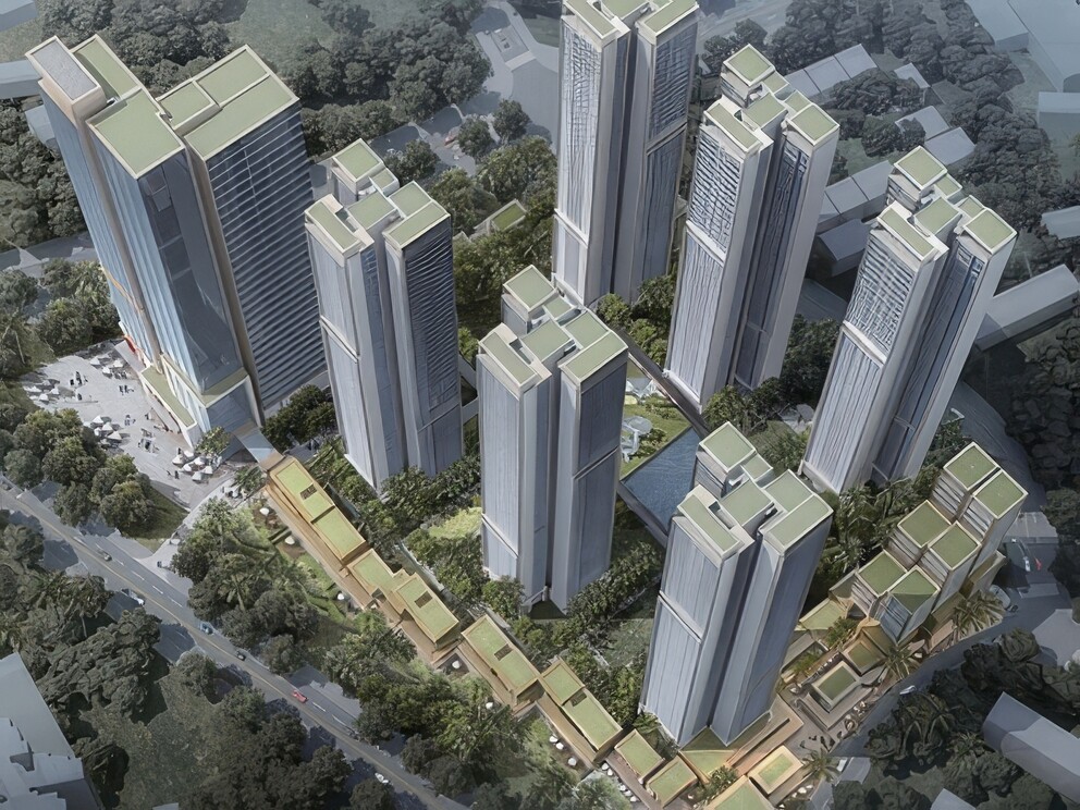 小区住宅建筑SU模型-1