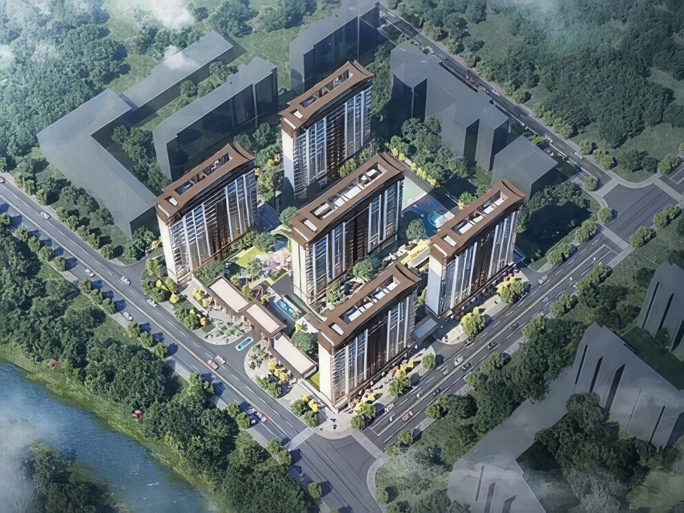 小区住宅建筑SU模型-1