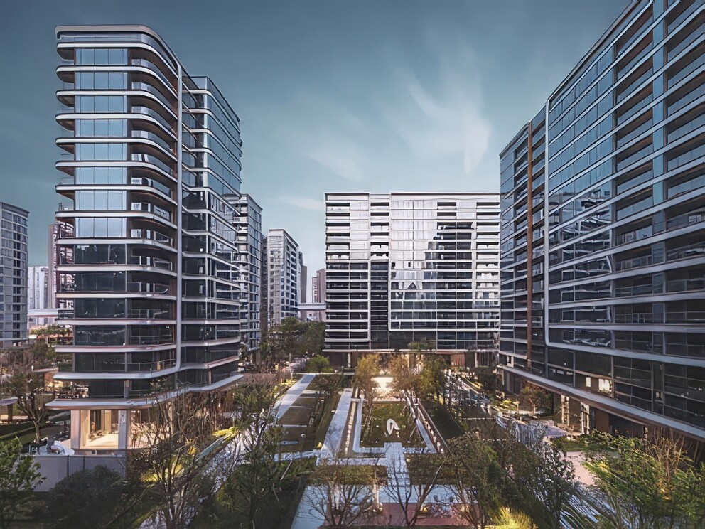 小区住宅建筑SU模型-1
