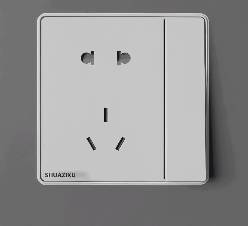 白色单开五孔-1