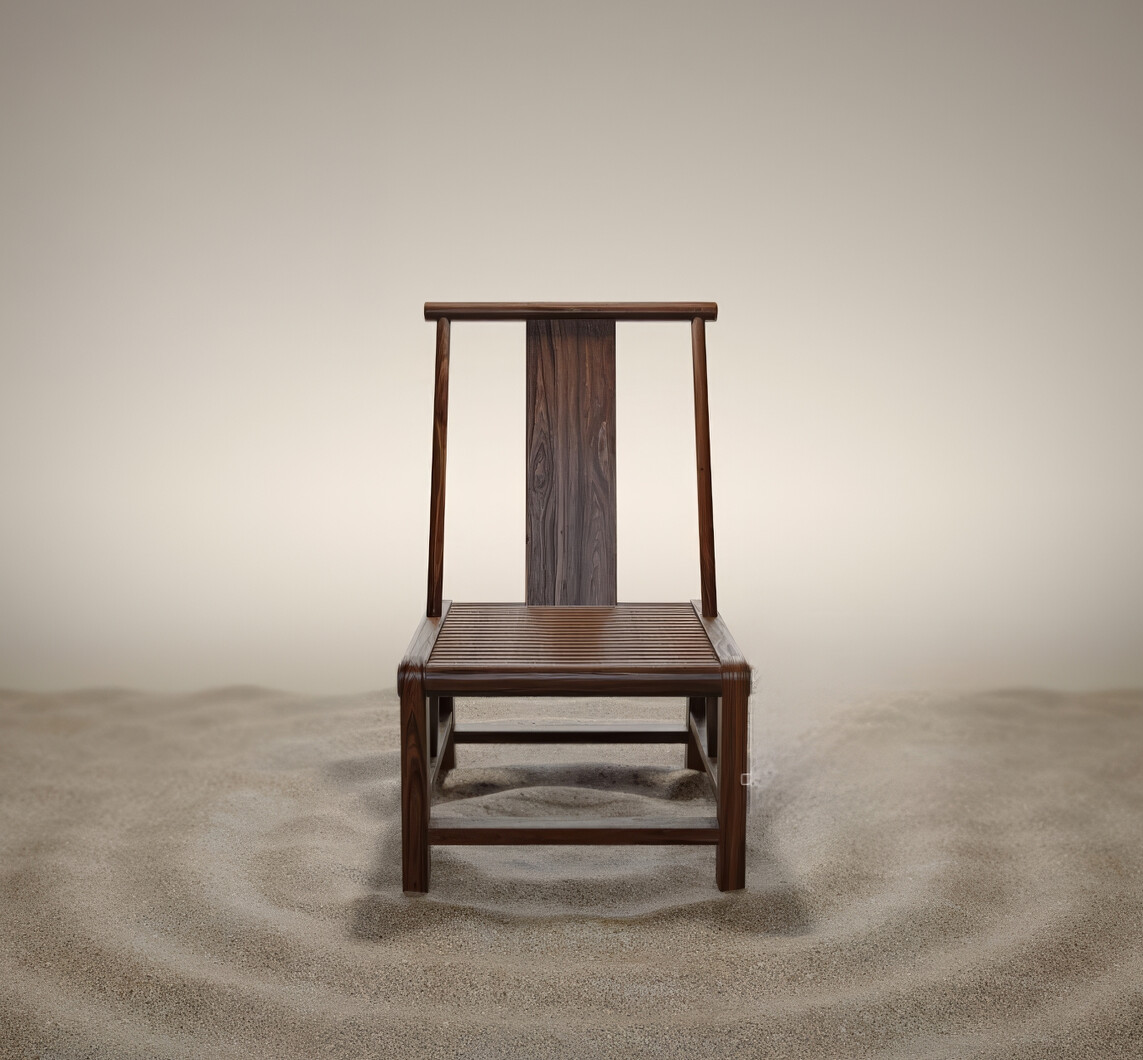 新中式座椅3D模型-1