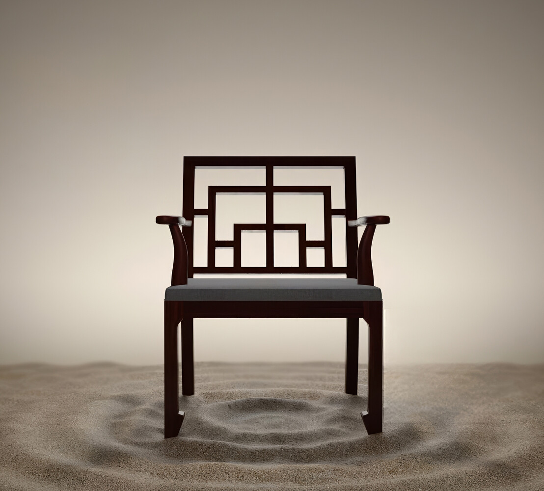 新中式座椅3D模型-1
