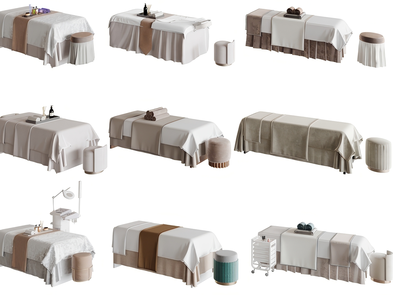 按摩床_美容床SU模型-1