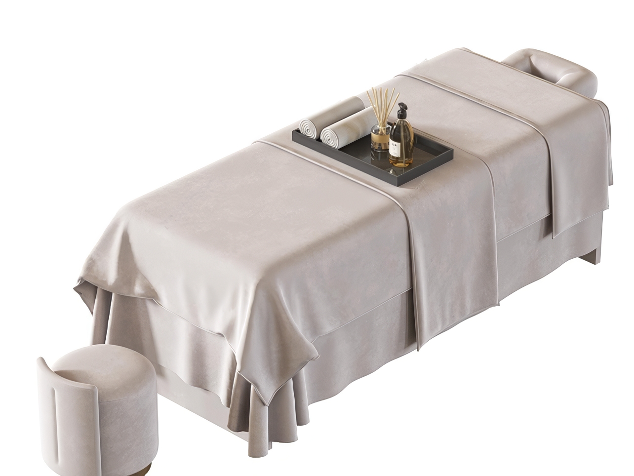 按摩床_美容床SU模型-1