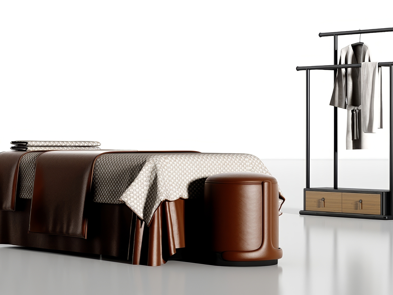 按摩床_美容床SU模型-1