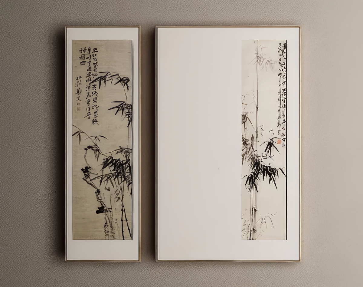 中式装饰画SU模型-1