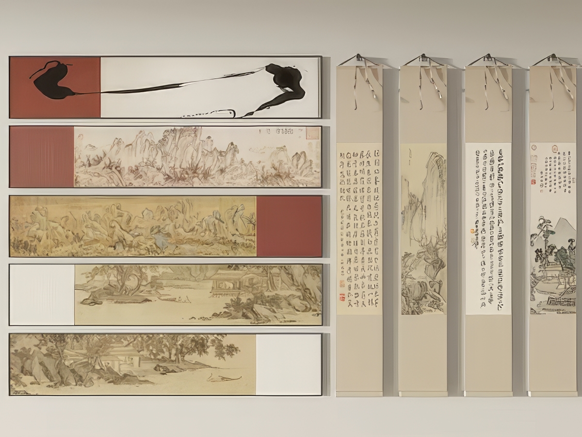 中式装饰画SU模型-1