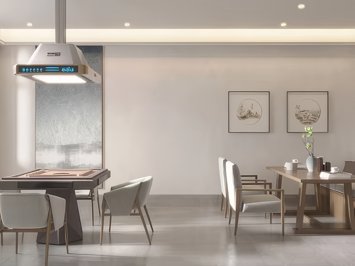 麻将房_棋牌室SU模型-1