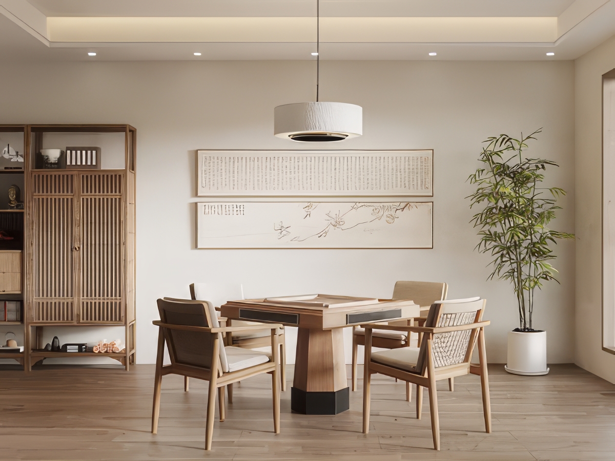 麻将房_棋牌室SU模型-1