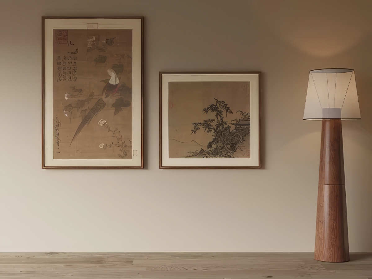 中式装饰画SU模型-1