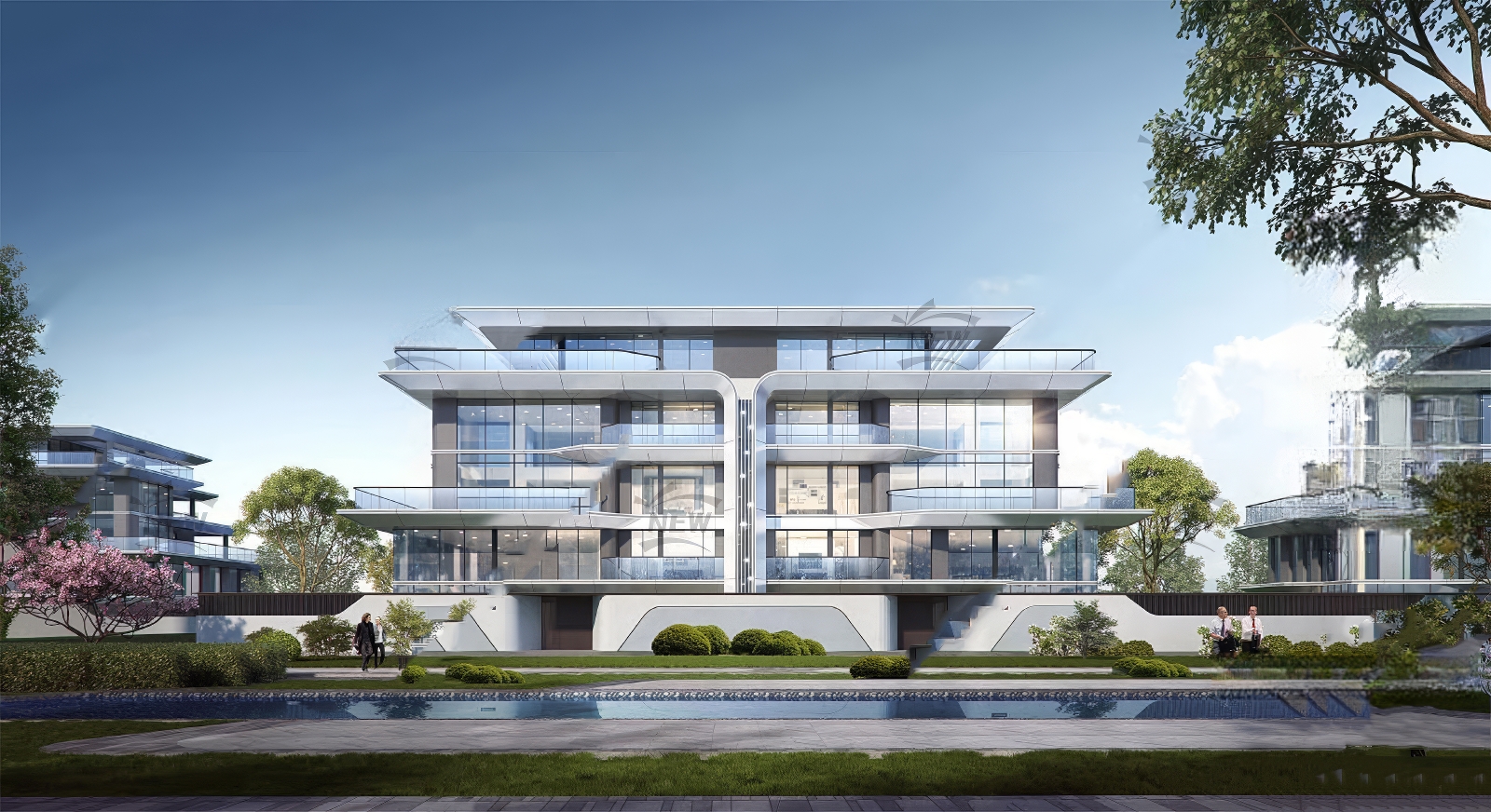 双拼联排别墅SU模型-1