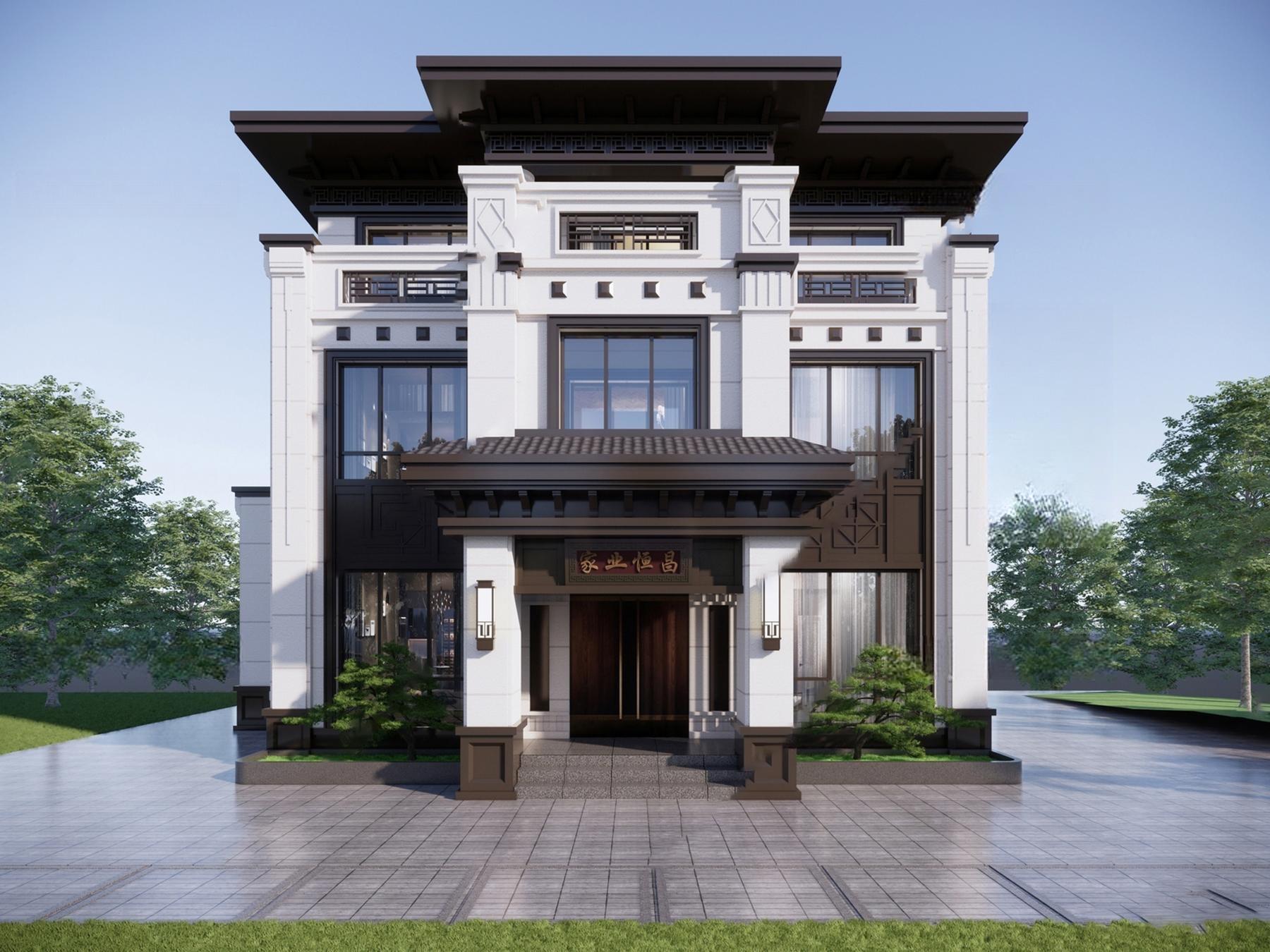 独栋别墅SU模型-1