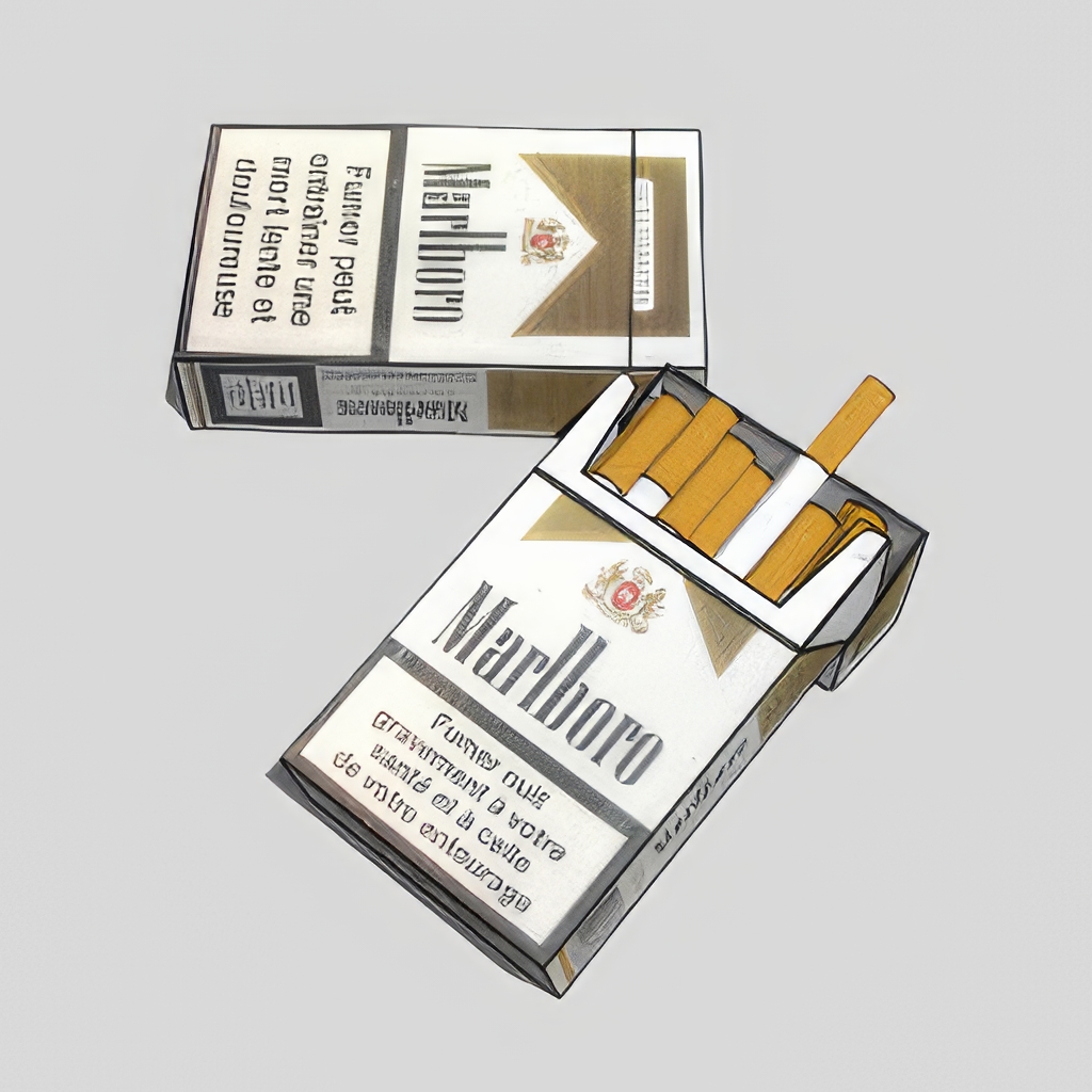 香烟_打火机_烟灰缸SU模型-1