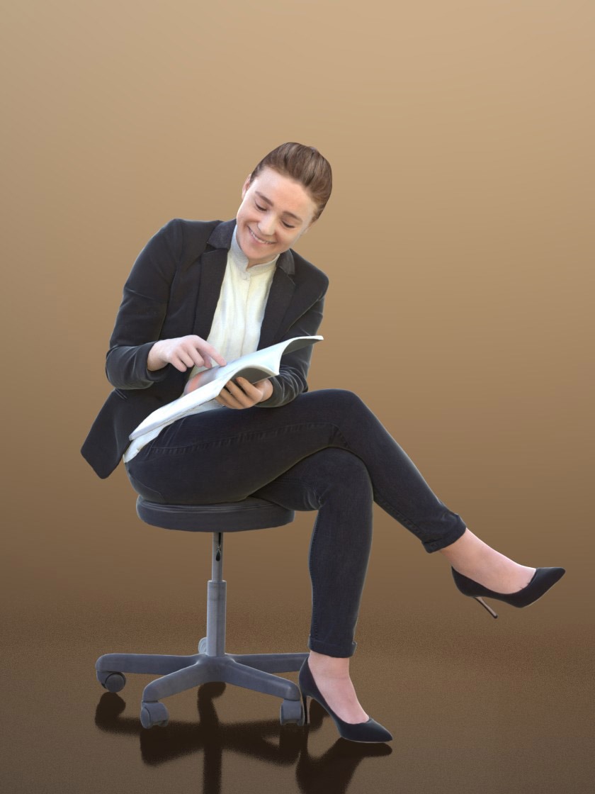 职场人物3D模型-1