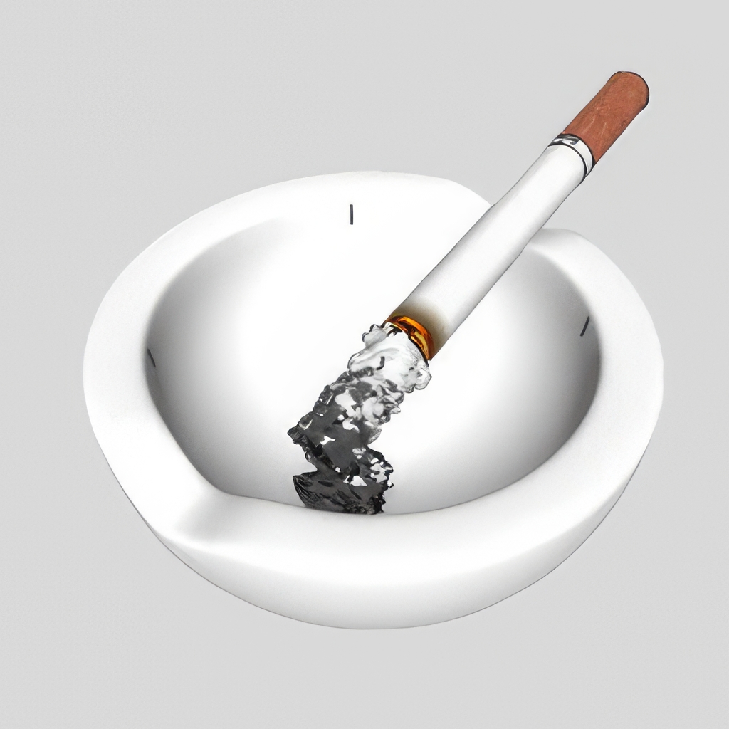 香烟_打火机_烟灰缸SU模型-1
