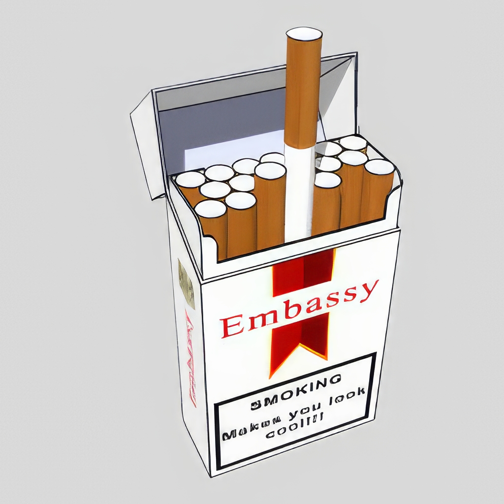 香烟_打火机_烟灰缸SU模型-1