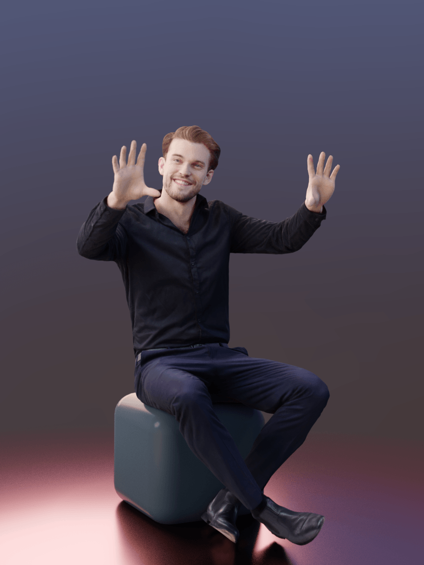 职场人物3D模型-1