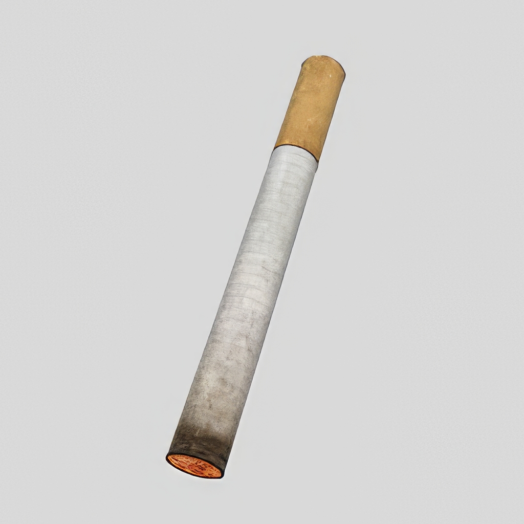 香烟_打火机_烟灰缸SU模型-1