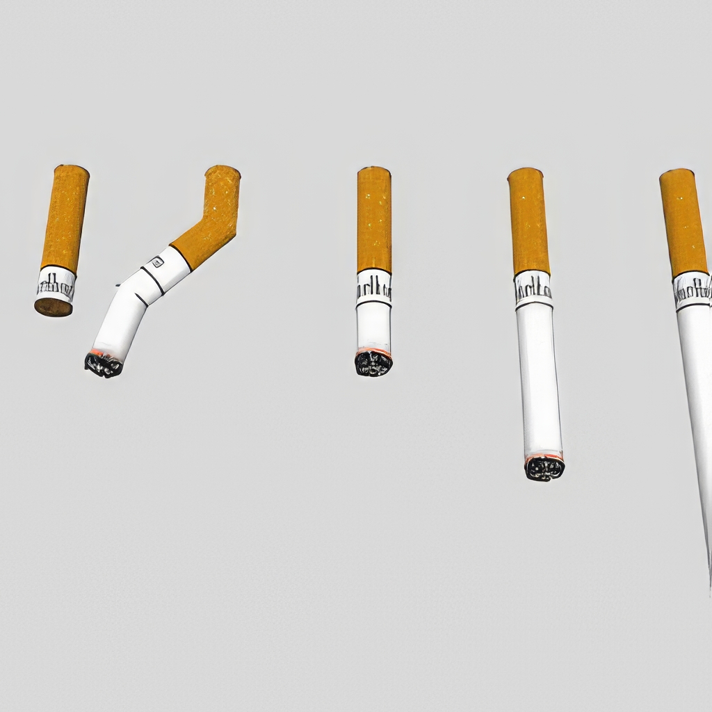香烟_打火机_烟灰缸SU模型-1