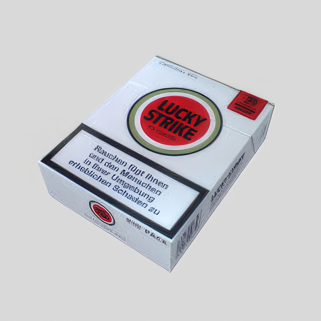 香烟_打火机_烟灰缸SU模型-1