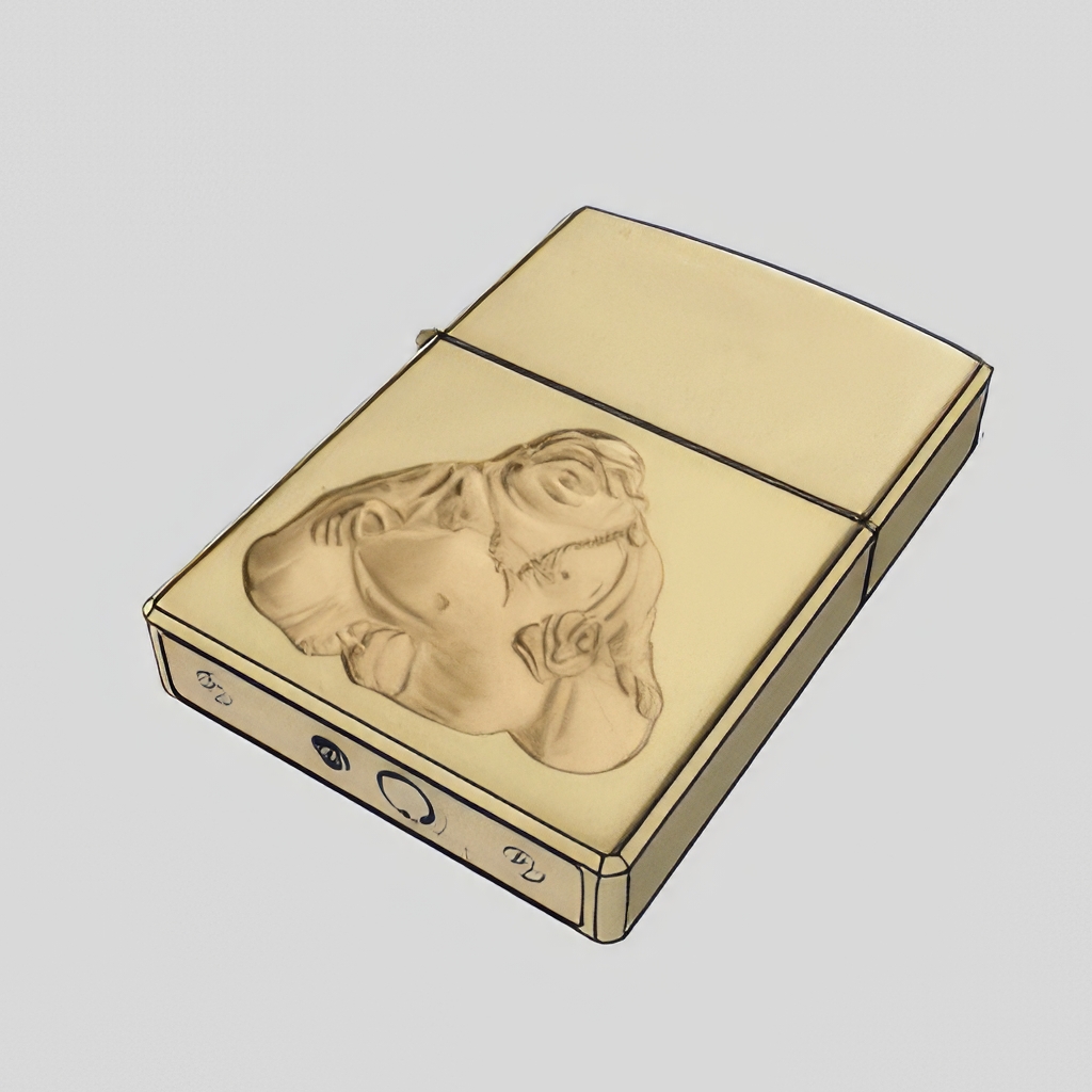 香烟_打火机_烟灰缸SU模型-1