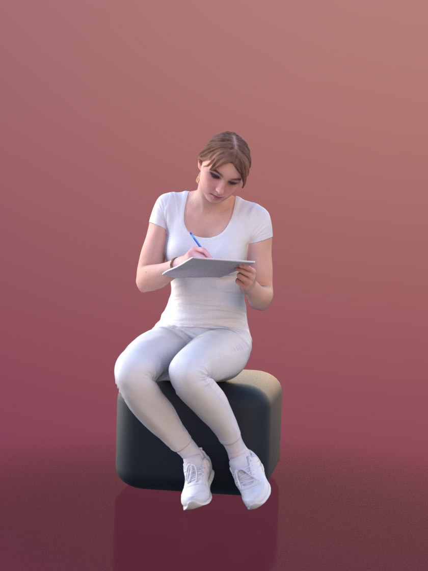 职场人物3D模型-1