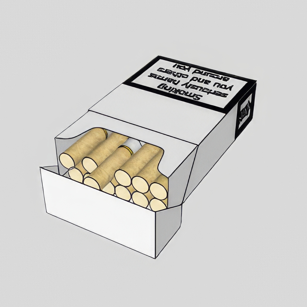 香烟_打火机_烟灰缸SU模型-1