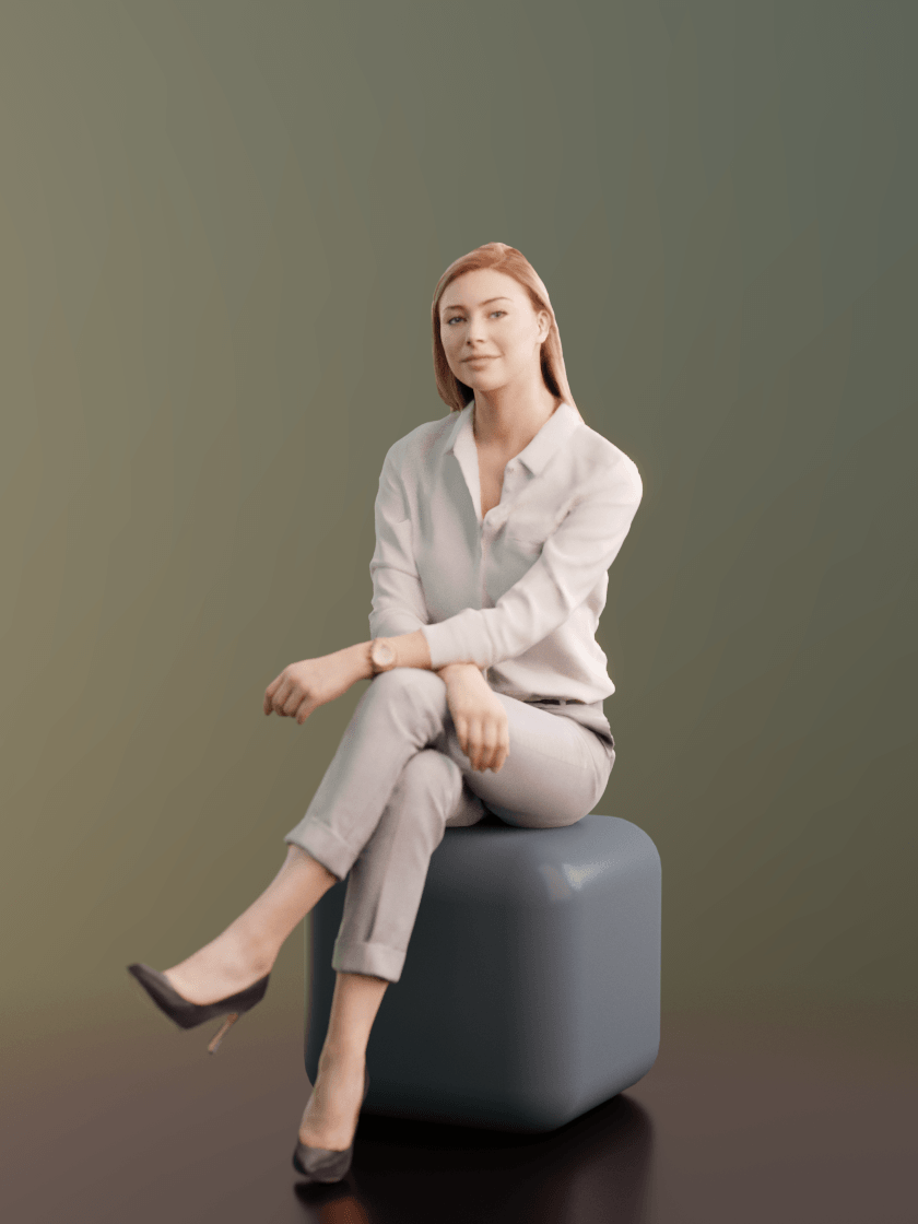 职场人物3D模型-1