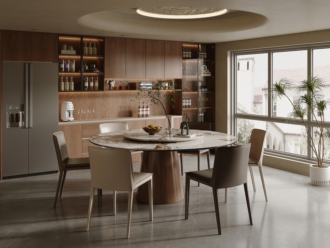 餐桌组合SU模型-1