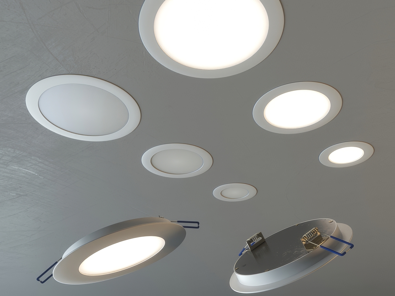 筒灯射灯SU模型-1