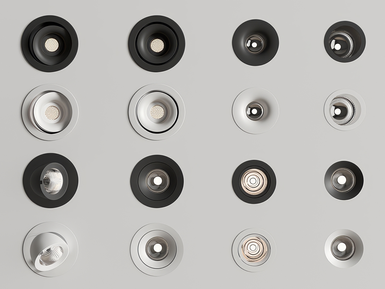 筒灯射灯SU模型-1