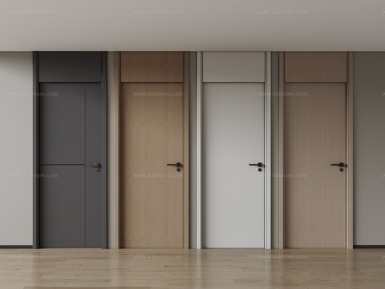 单开门_房间门SU模型-1