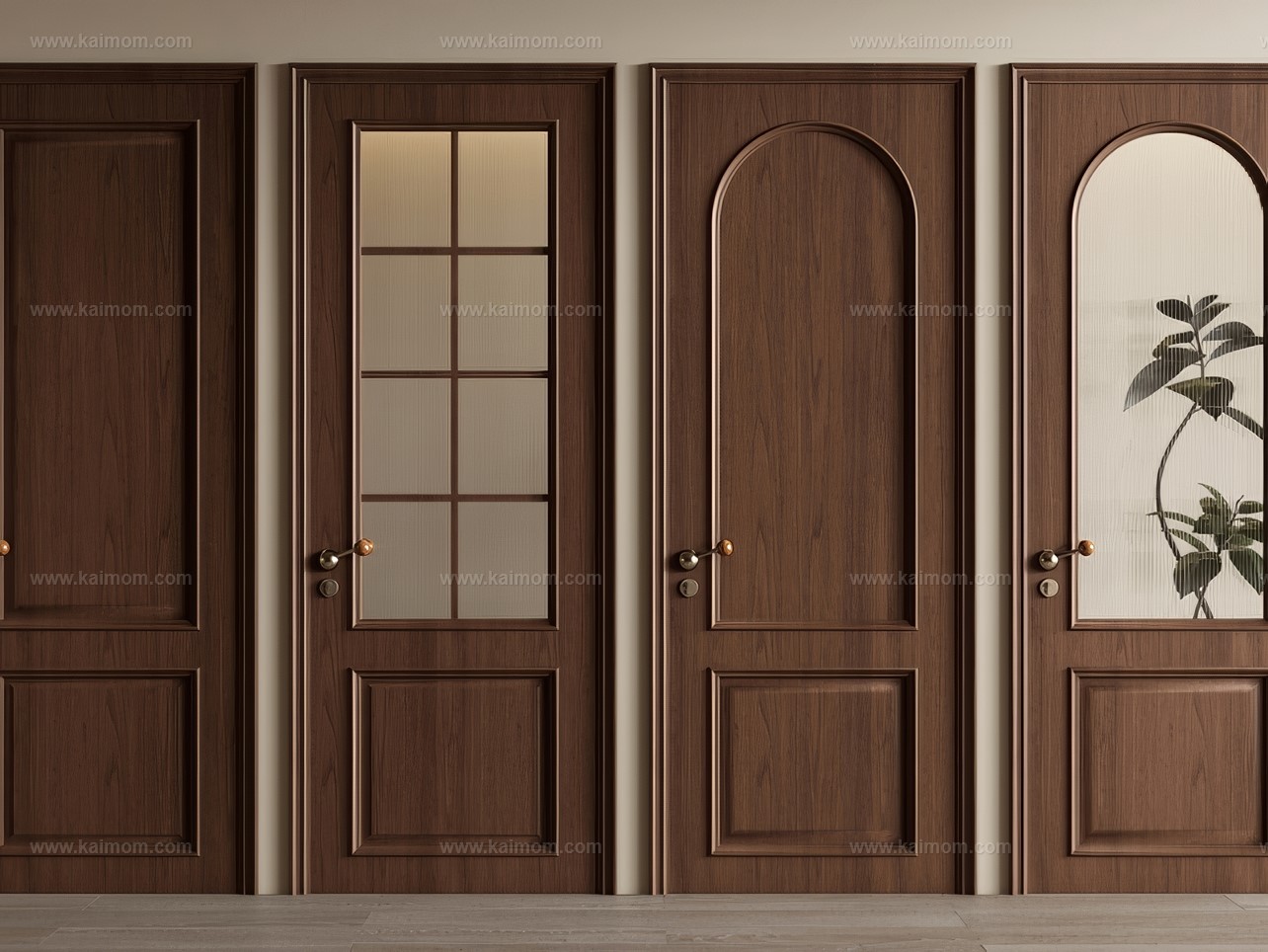 单开门_房间门SU模型-1